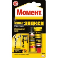 Клей Момент "Супер Эпокси" прозрачный 2х6мл