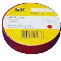 Изолента ПВХ 0.13х15мм (рул.20м) красн. ИЭК UIZ-13-10-K04