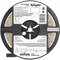 Лента светодиодная 71 762 NLS-3528CW60-4.8-IP20-12V R5 4.8Вт/м (уп.5м) Navigator 71762